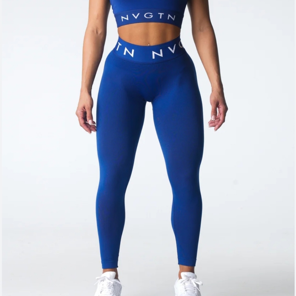 NVGTN Navy Sport Seamless Leggings S